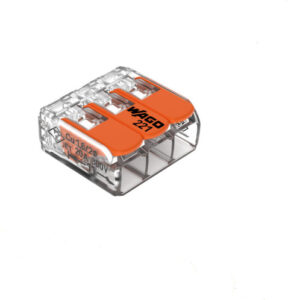 Conector de empalme 3 conductores c/palancas cal 12 AWG, 221-413